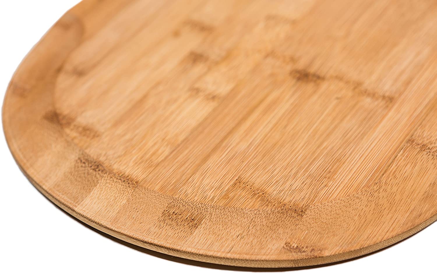 Premium Natural Bamboo Pizza Peel Paddle and Cutting Board (For Pizza, - AroundTheWineCooler