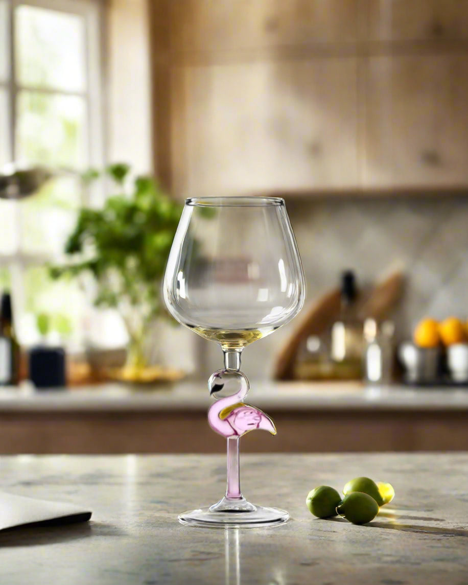 Flamingo Wine Glass - AroundTheWineCooler