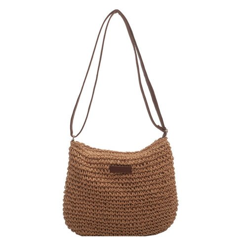 Casual Summer Shoulder Straw Bag - AroundTheWineCooler
