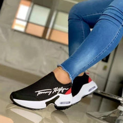Casual Breathable Wedges Ladies Walking Sneakers Flat Women Shoes - AroundTheWineCooler
