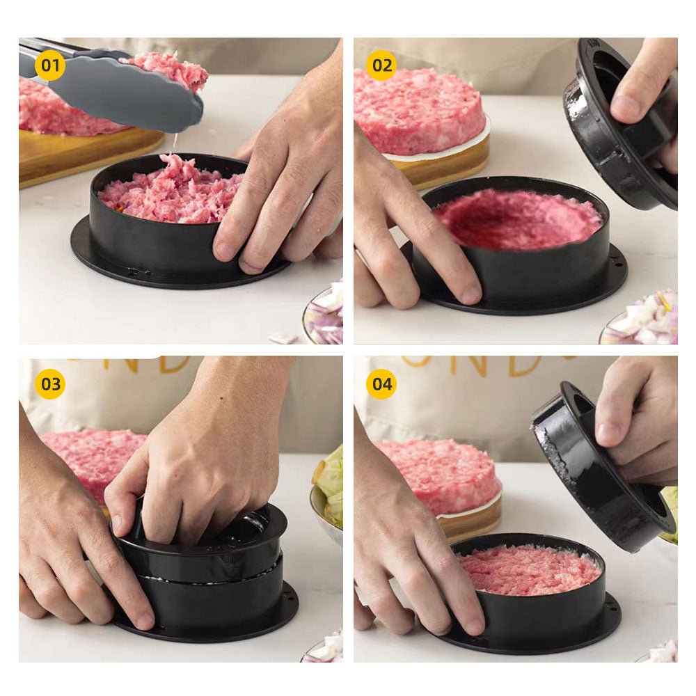 Round Hamburger Meat Press Maker - AroundTheWineCooler