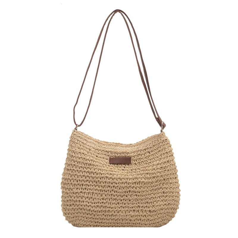 Casual Summer Shoulder Straw Bag - AroundTheWineCooler