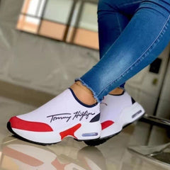 Casual Breathable Wedges Ladies Walking Sneakers Flat Women Shoes - AroundTheWineCooler