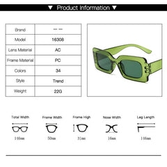 New Vintage Rectangle Sunglasses - AroundTheWineCooler