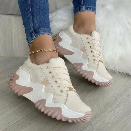 Breathable Vulcanized Women Shoes Casual Platform Sneakers - AroundTheWineCooler