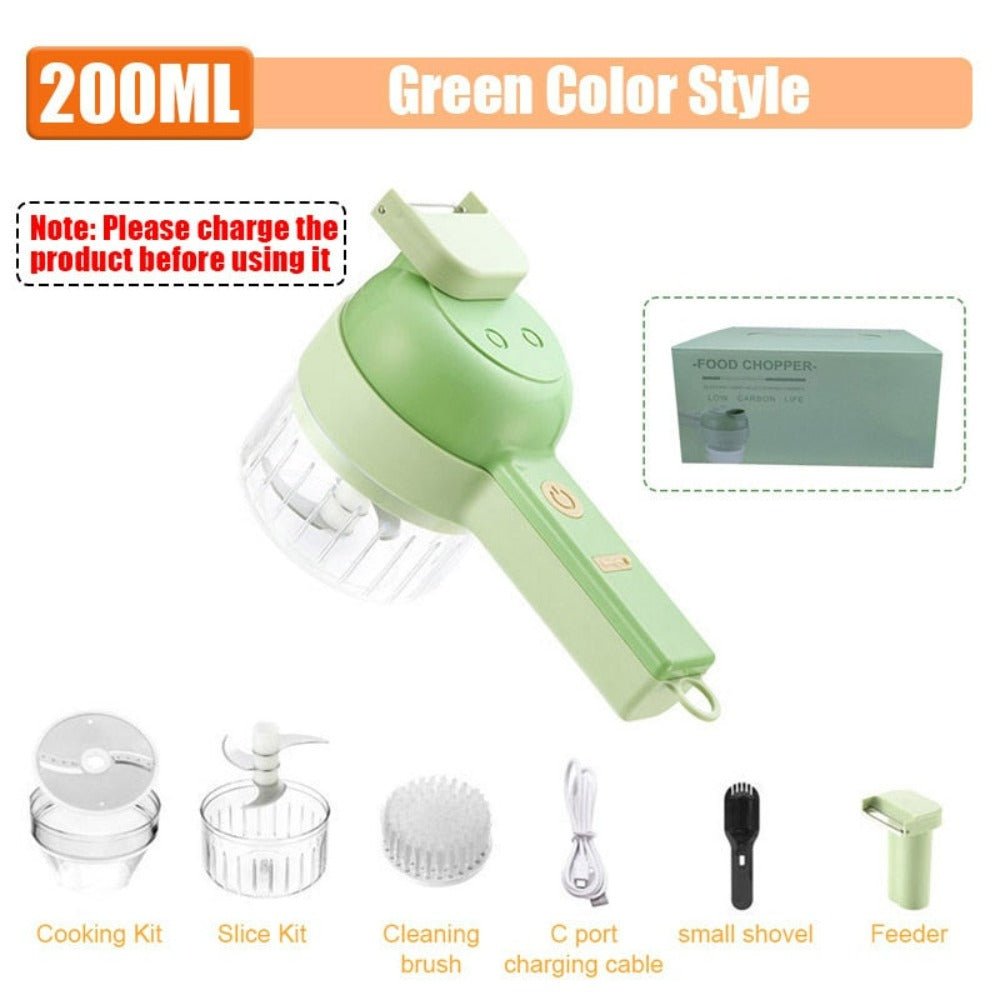 Portable Handheld 4 in 1 Electric Vegetable Slicer - AroundTheWineCooler