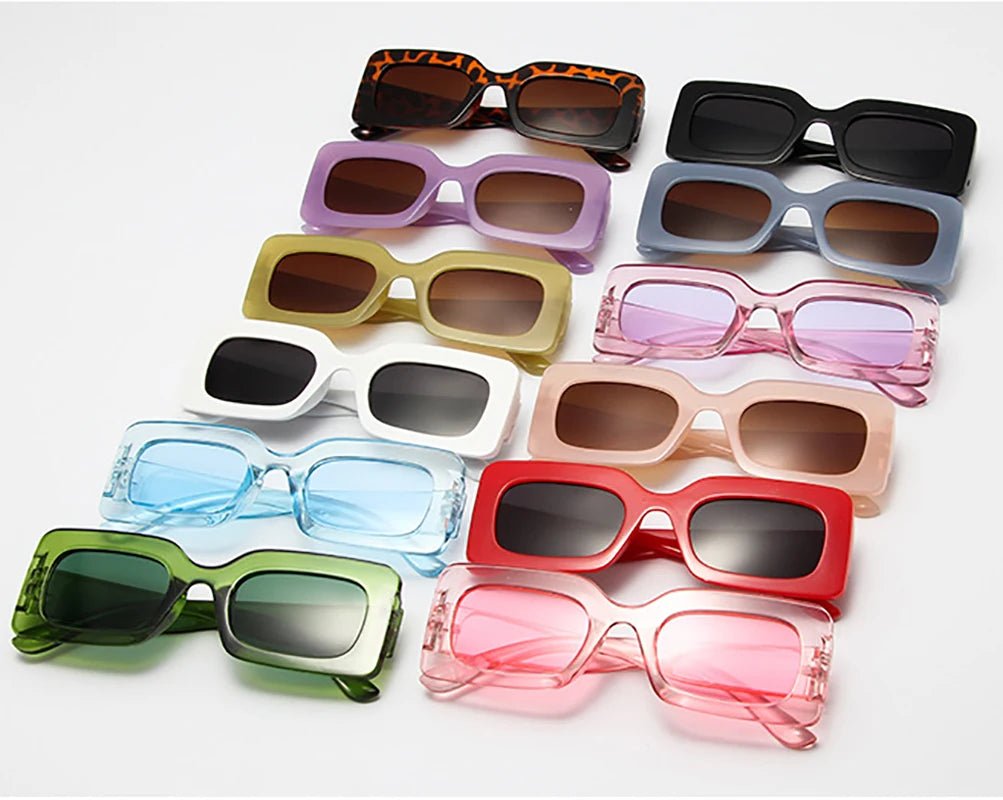New Vintage Rectangle Sunglasses - AroundTheWineCooler