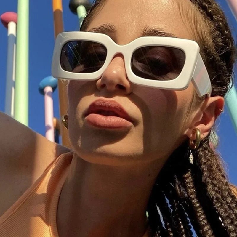 New Vintage Rectangle Sunglasses - AroundTheWineCooler