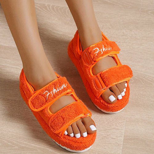 Casual Thick Bottom Women Sandals Blue/Orange/Black/Green - AroundTheWineCooler