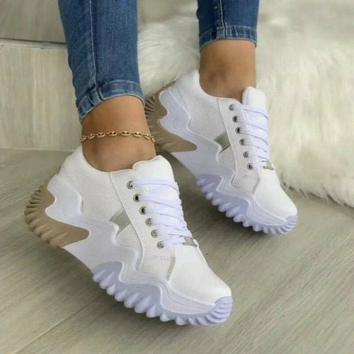 Breathable Vulcanized Women Shoes Casual Platform Sneakers - AroundTheWineCooler
