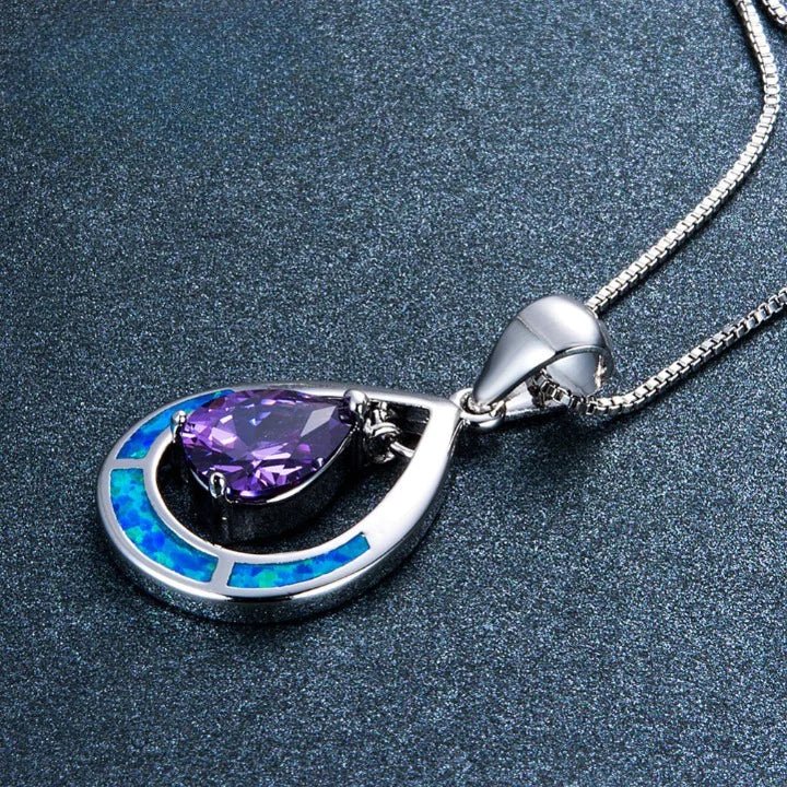 Shape Purple Zircon Pendants Gifts - AroundTheWineCooler