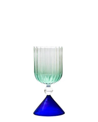 Blue Oasis Wine Glass