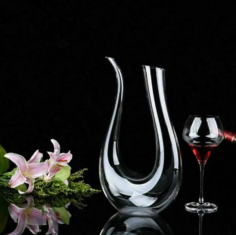 Crystal Wine Decanter Bottle - AroundTheWineCooler