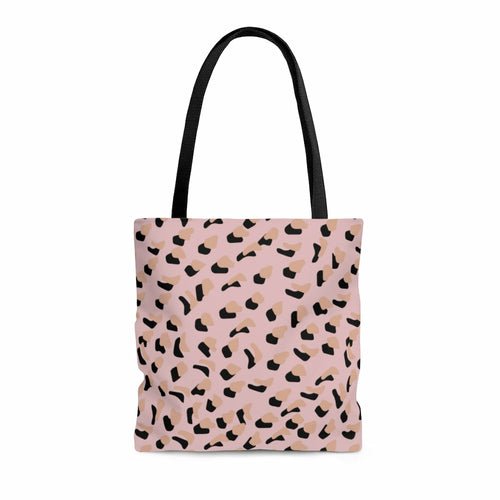 Pink Leopard Print Shopper Tote Bag Medium - AroundTheWineCooler