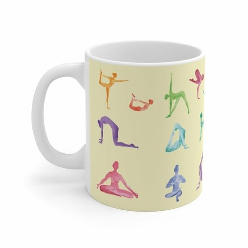 Yoga Poses Mug - AroundTheWineCooler