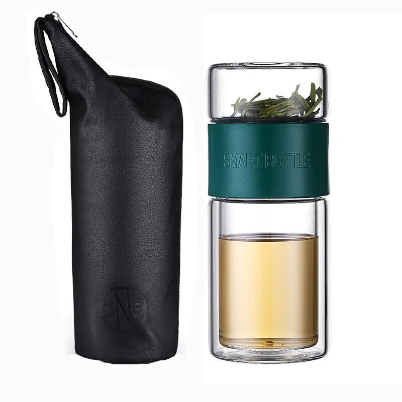Glass Tea Infuser Bottle - AroundTheWineCooler