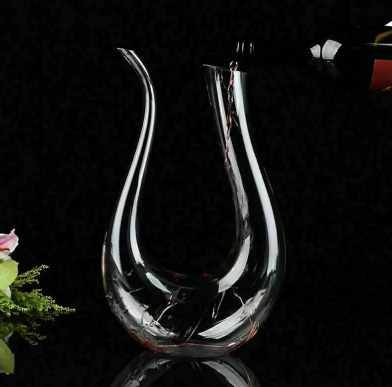 Crystal Wine Decanter Bottle - AroundTheWineCooler