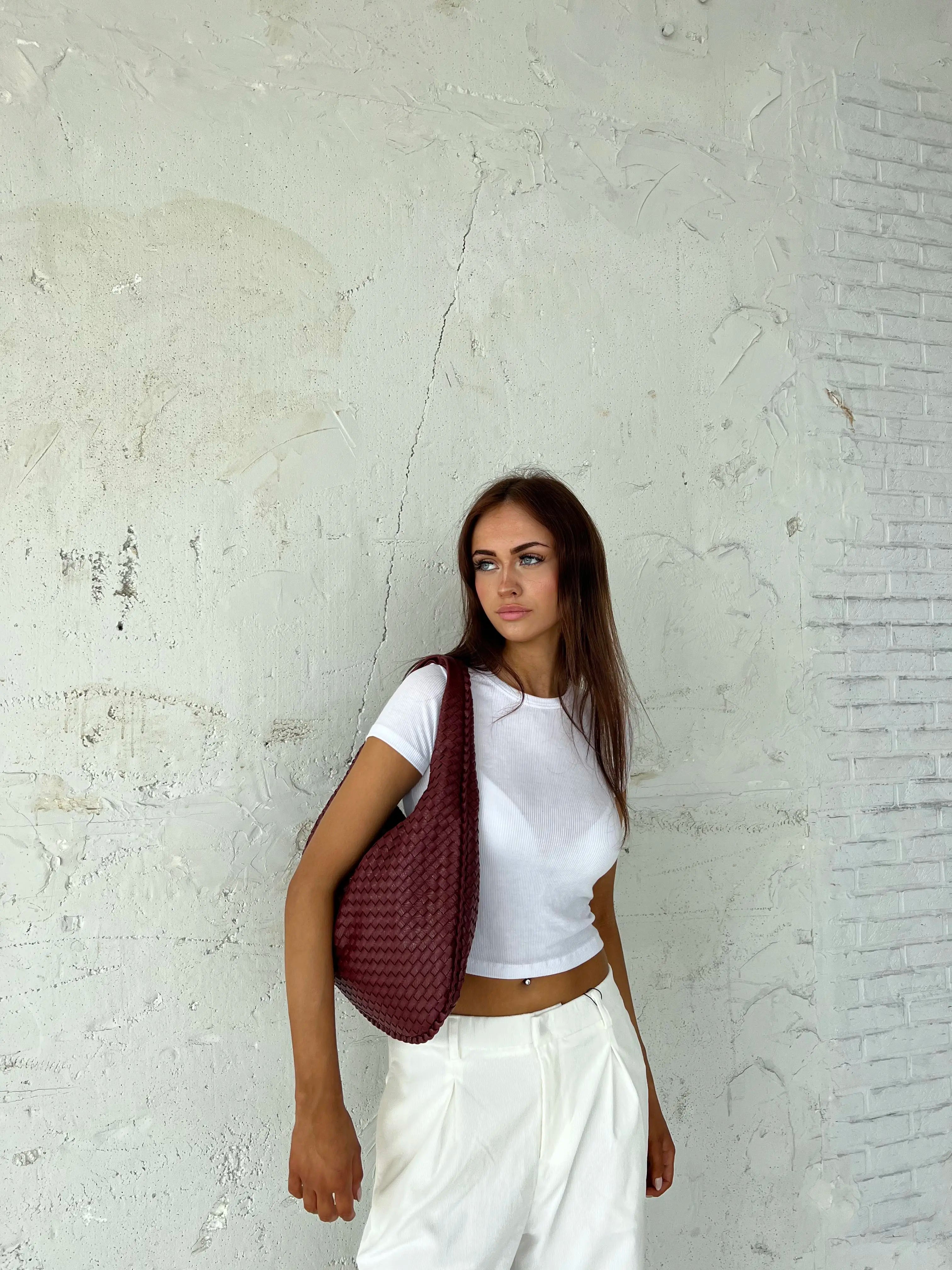 Everyday Leather Bag - Wine Red - AroundTheWineCooler