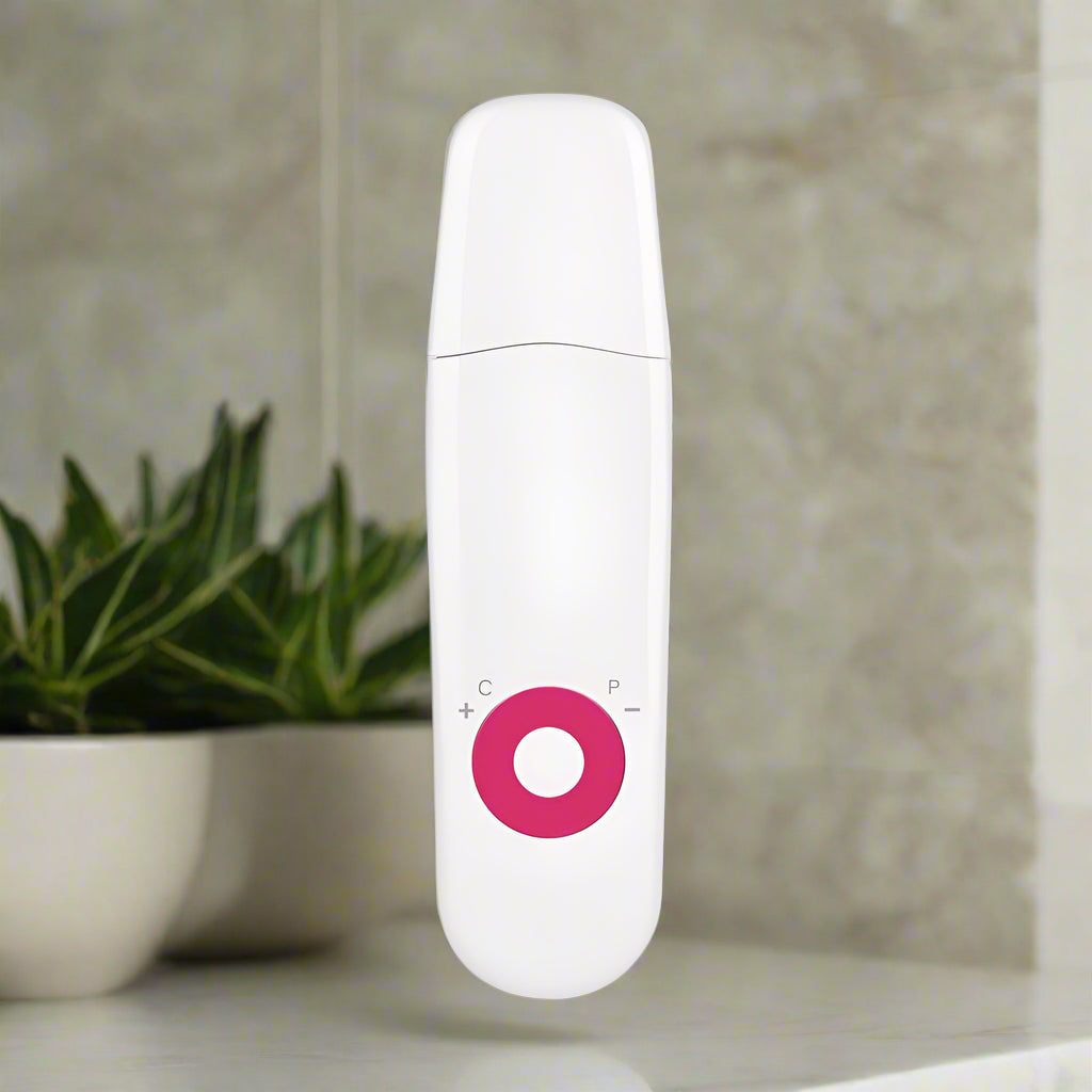 Ultrasonic Skin Scrubber Deep Cleaning EU Red - AroundTheWineCooler