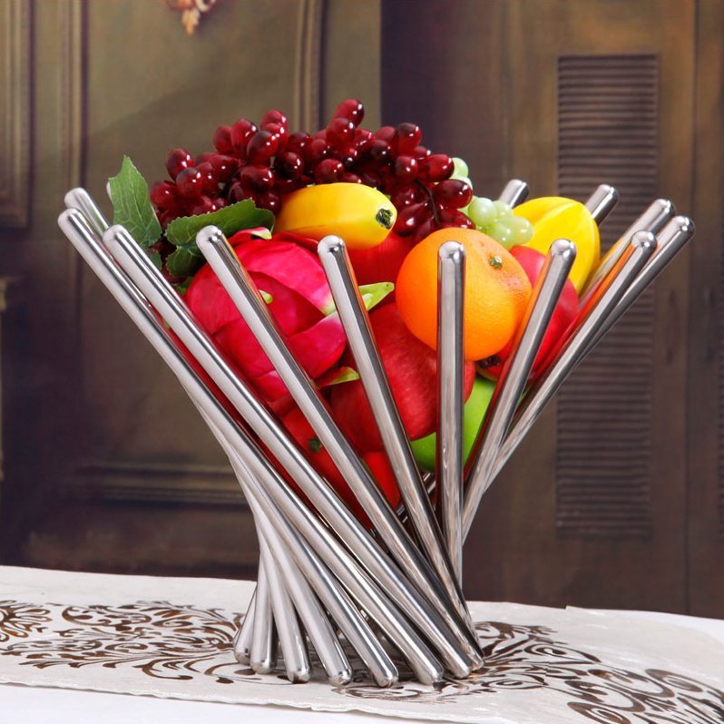 Stainless Steel Fruit Dish - AroundTheWineCooler