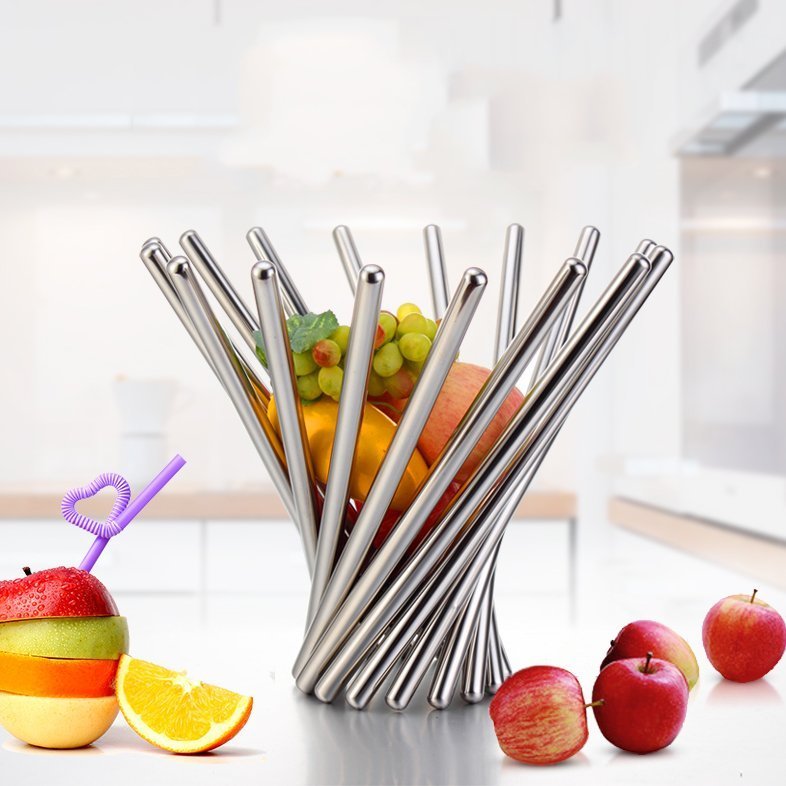 Stainless Steel Fruit Dish - AroundTheWineCooler