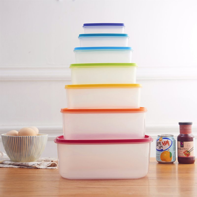 7 PCS Rainbow Food Storage Box - AroundTheWineCooler