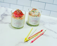 Happy Birthday Candle - Ice Cream Scoop - AroundTheWineCooler