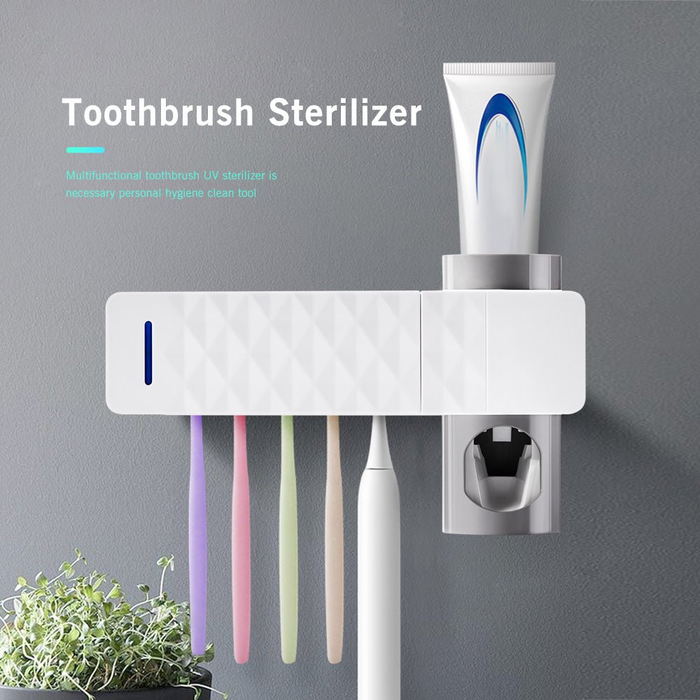 Anti - bacteria UV Automatic Toothbrush Sterilizer - AroundTheWineCooler
