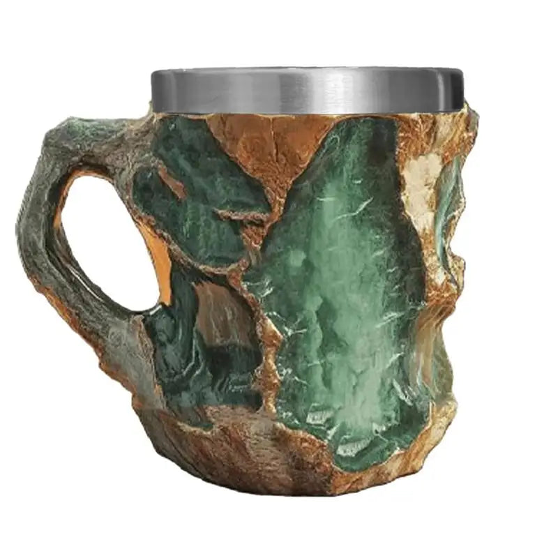 Imitation Mineral Crystal Texture Coffee Mug Exquisite Texture Design Water Cup Agate Texture Hot Cold Water Cup For Boys Girls