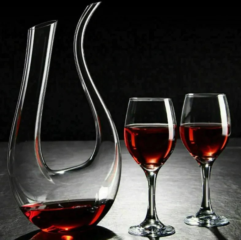 Crystal Wine Decanter Bottle - AroundTheWineCooler
