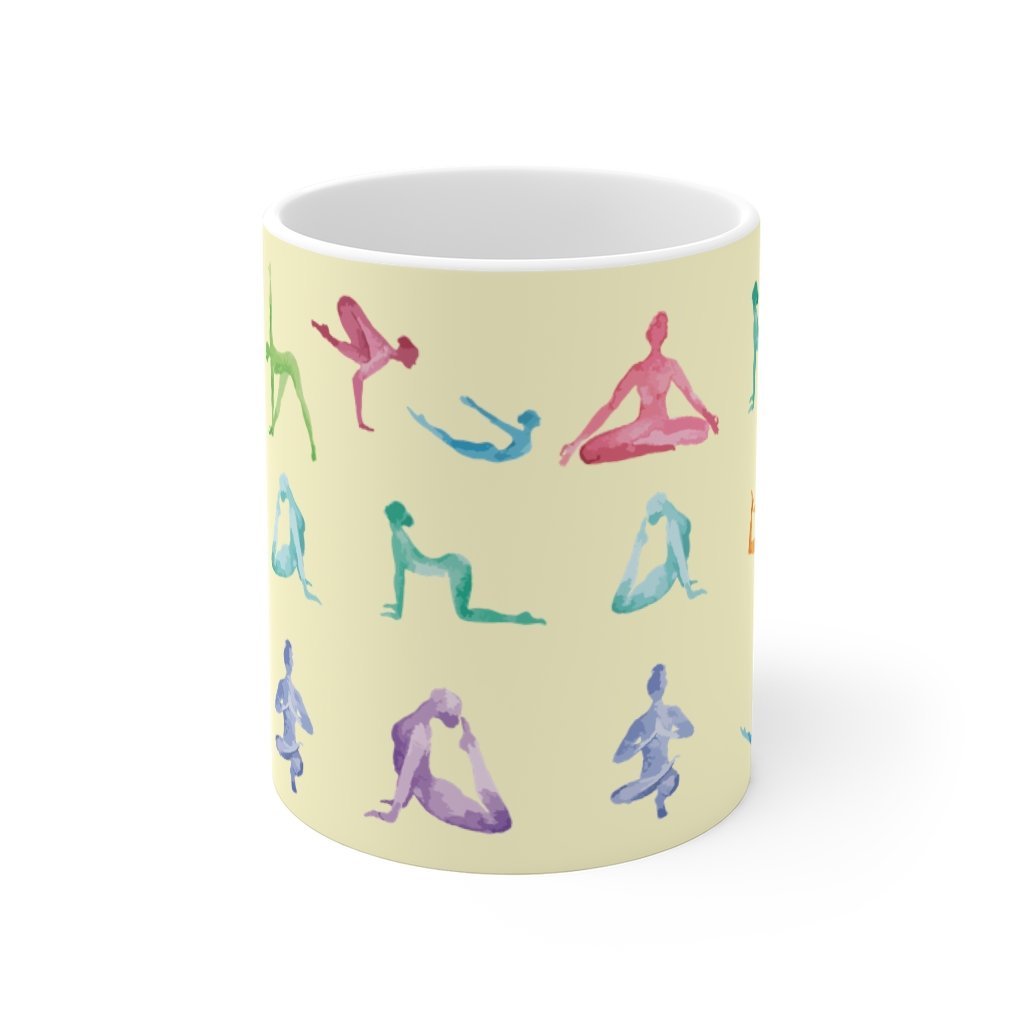 Yoga Poses Mug - AroundTheWineCooler