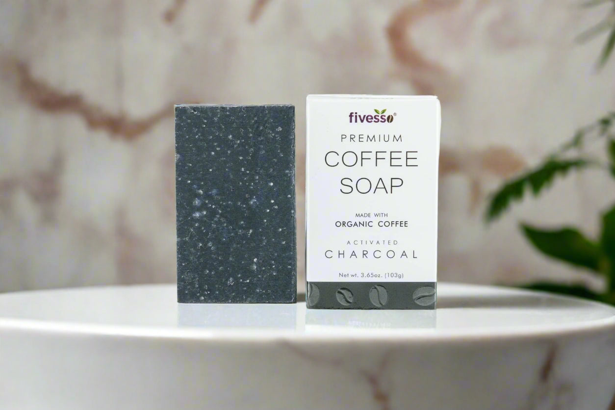 Activated Charcoal - Premium Coffee Soap Bar - AroundTheWineCooler