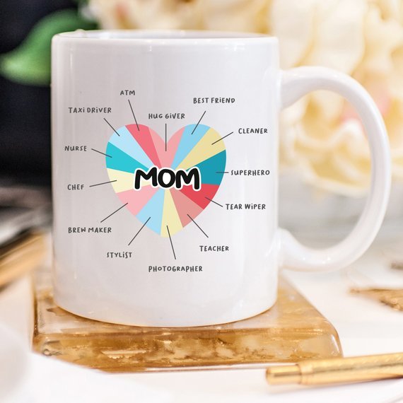 Mother's Day Gift - Mom Coffee Mug, Funny Mom Gift - AroundTheWineCooler