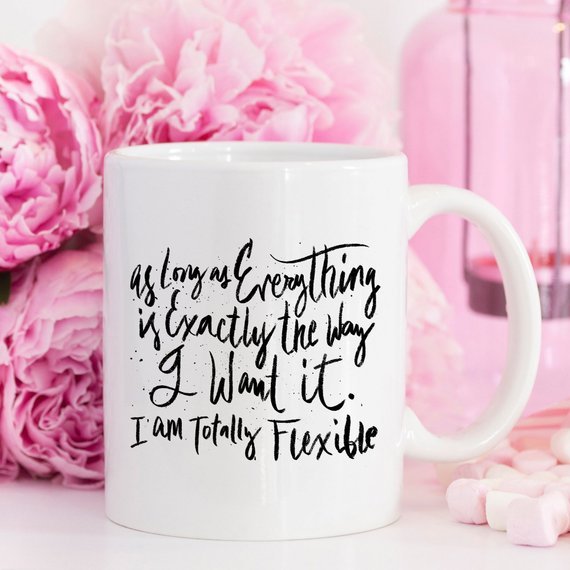 Totally Flexible, Coffee Mug, Coffee Cup, Funny - AroundTheWineCooler