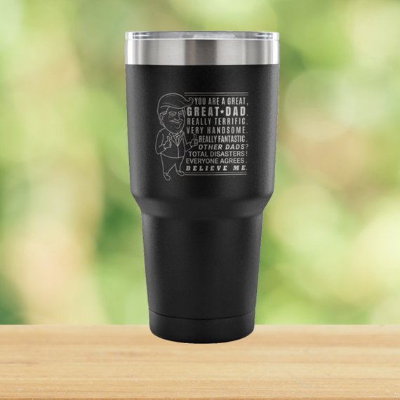 Donald Trump Tumbler Trump Bold Mug 30 oz Fathers - AroundTheWineCooler
