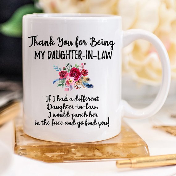 Daughter in Law Gift Daughter in Law Mug Daughter - AroundTheWineCooler