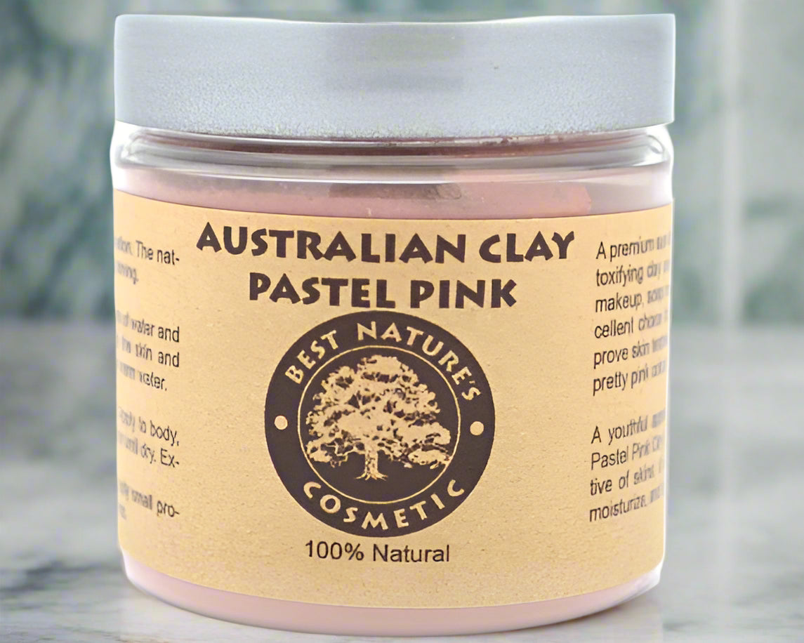 Australian Pastel Pink Clay for stressed, mature - AroundTheWineCooler