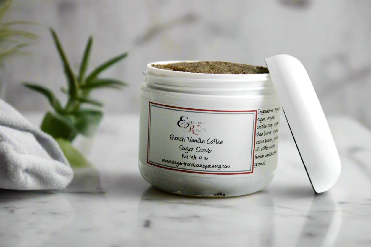 Organic French Vanilla Coffee Scrub - AroundTheWineCooler