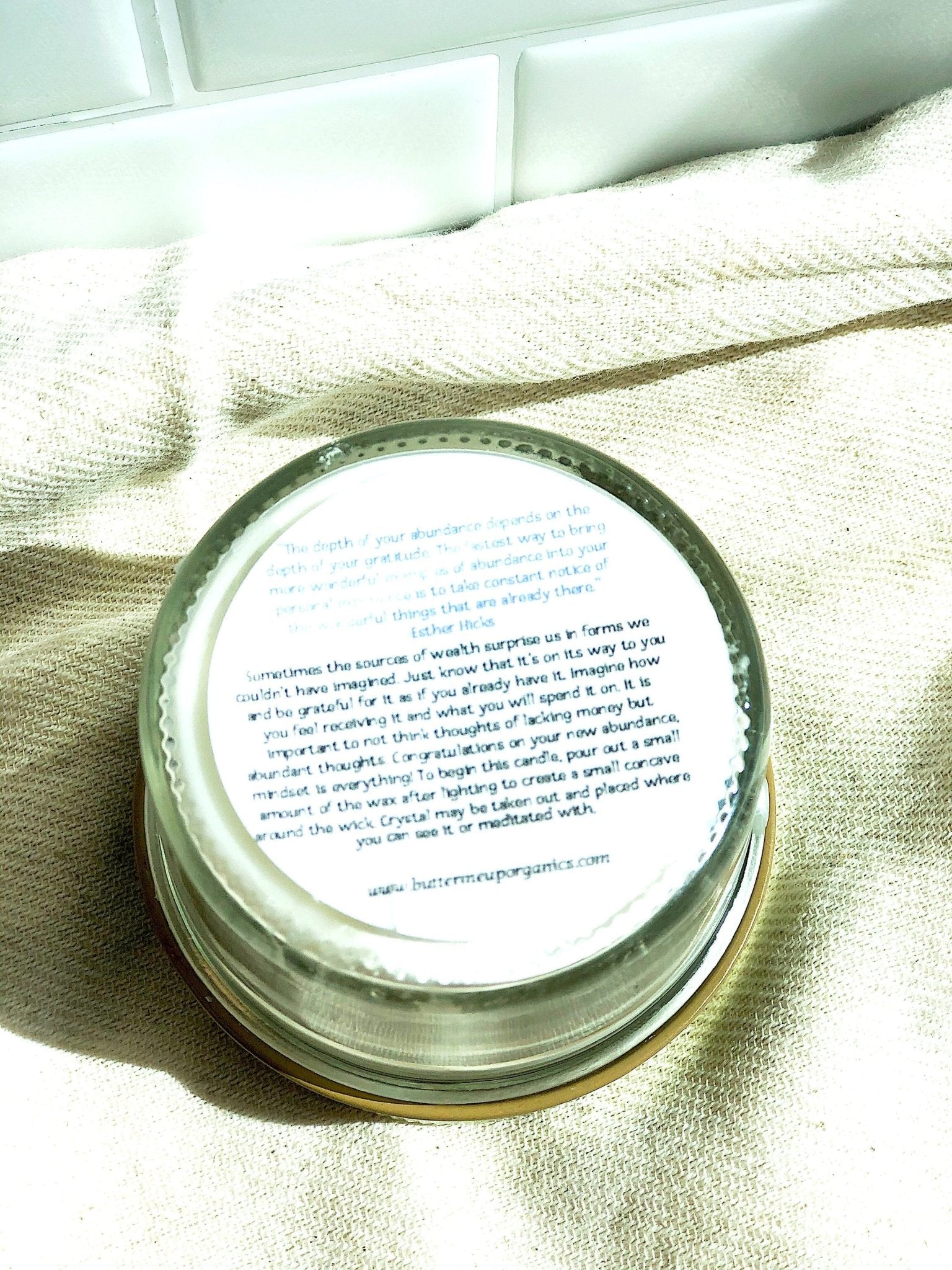 Abundance Candle / Ritual Candle / Intention Candle / Hand Poured - AroundTheWineCooler