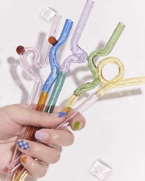 Jelly Bean Wine Glass - Whimsical Eclectic Dopamine Cocktail Coupe - AroundTheWineCooler