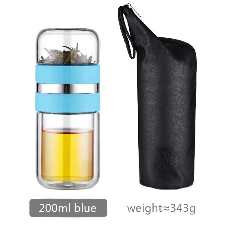 Glass Tea Infuser Bottle - AroundTheWineCooler