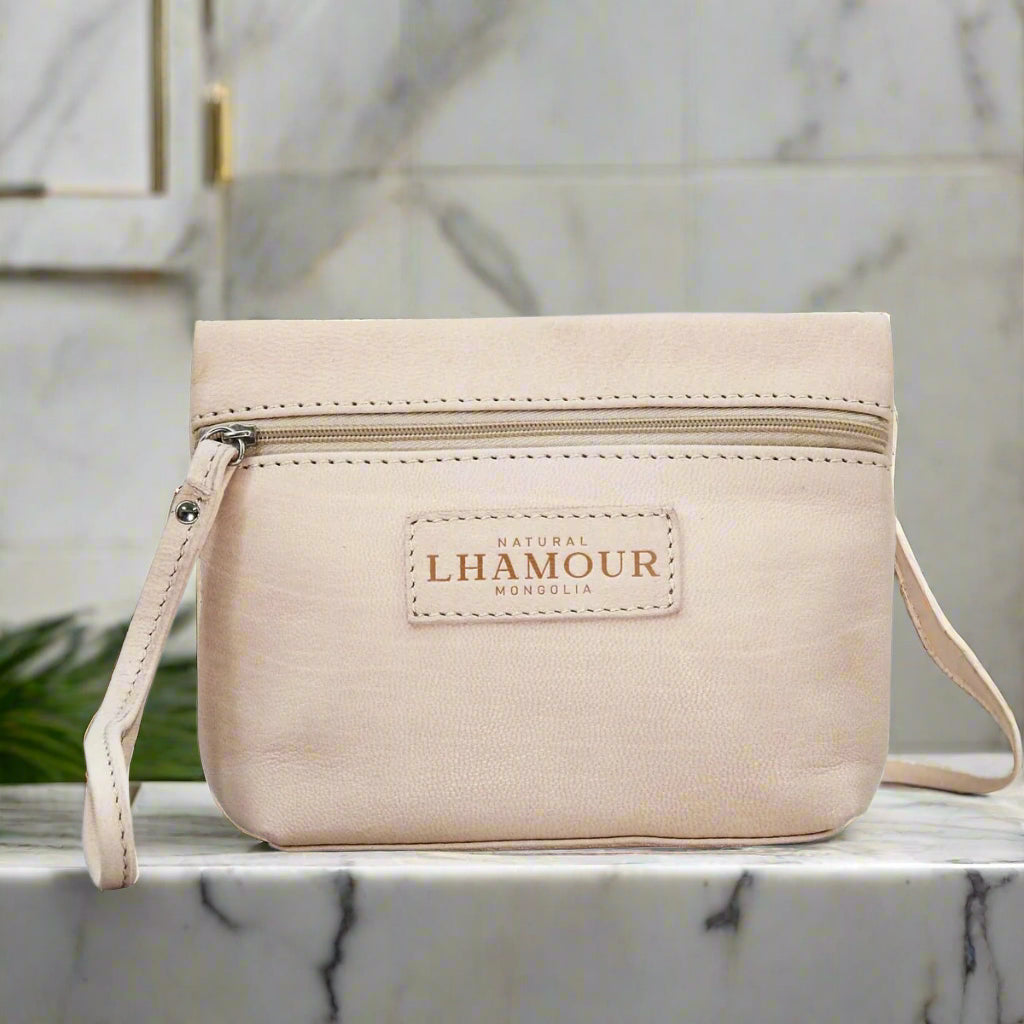 Leather Cosmetic Bag - AroundTheWineCooler