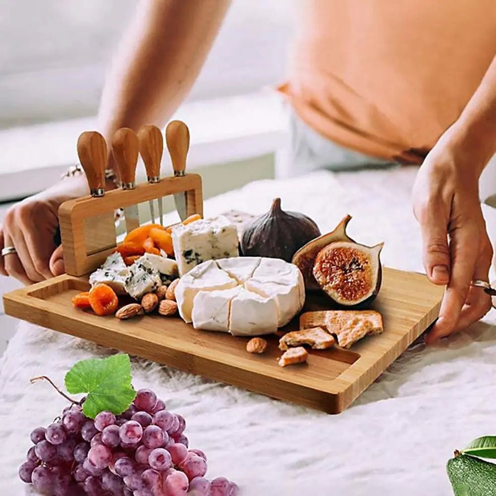Durable Eco - Friendly Damp - proof Wooden Party Charcuterie Platter - AroundTheWineCooler