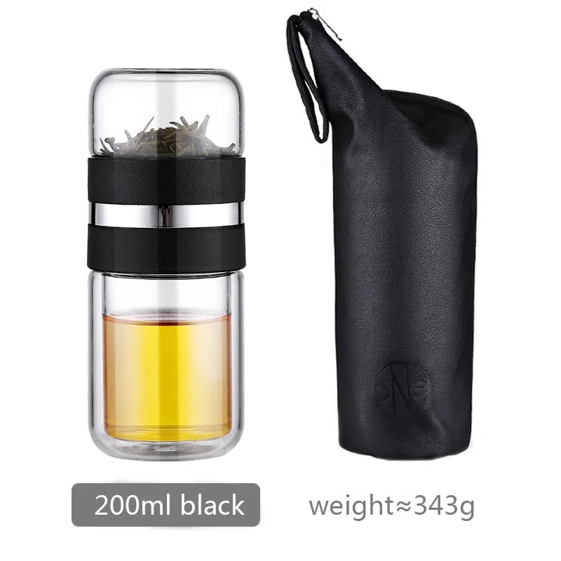 Glass Tea Infuser Bottle - AroundTheWineCooler