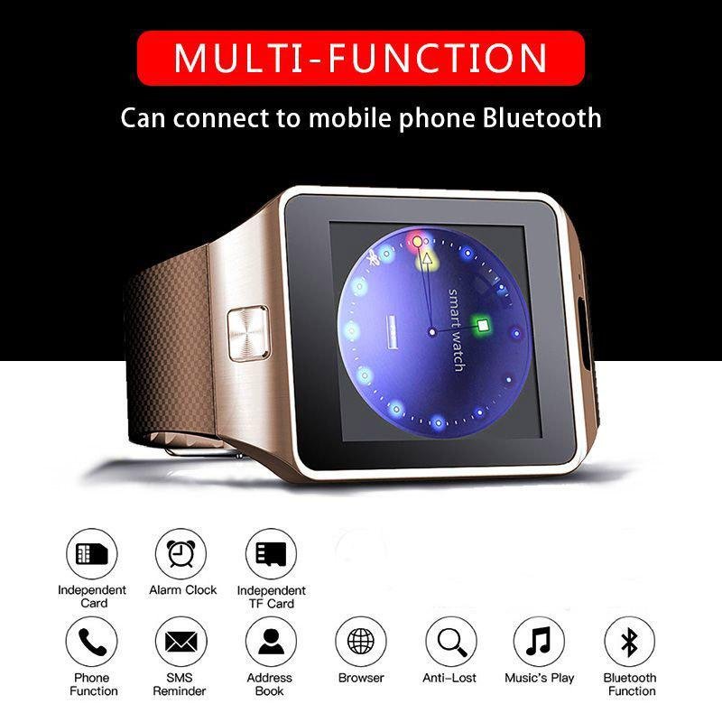Bluetooth android smart watch with Camera Clock SIM TF Slot smartwatch - AroundTheWineCooler