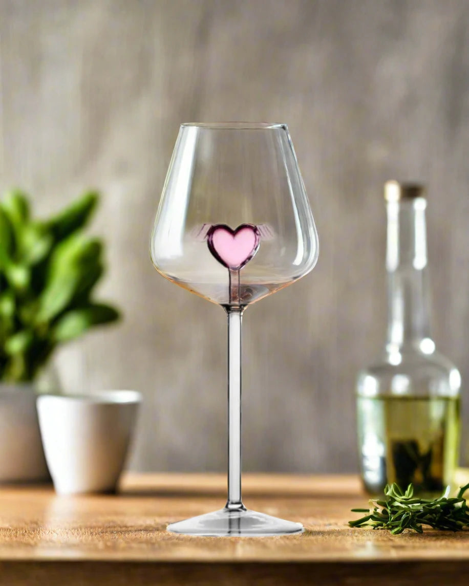 Heart Wine Glass - AroundTheWineCooler