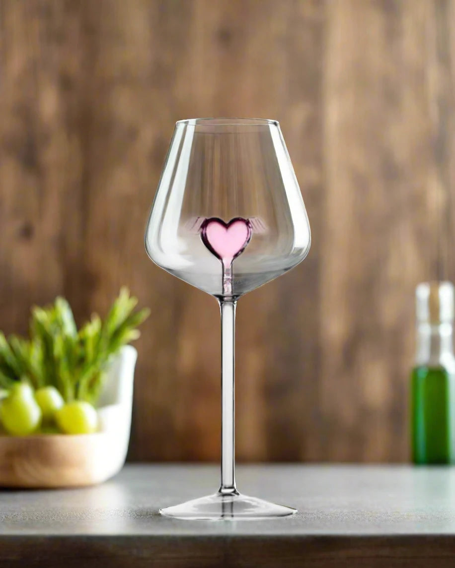 Heart Wine Glass - AroundTheWineCooler
