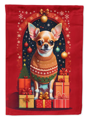 Chihuahua Holiday Christmas Garden Flag